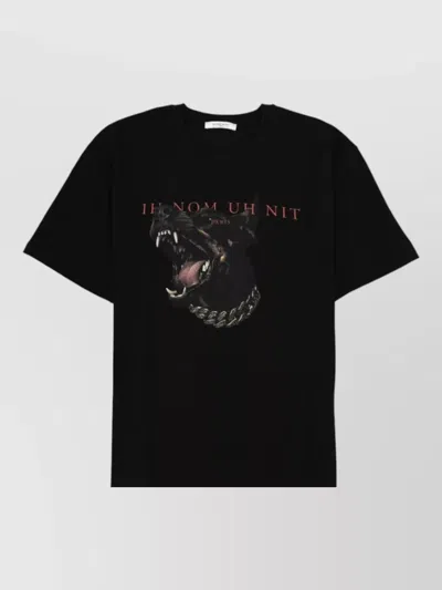 Ih Nom Uh Nit Dobermann Graphic Crew Neck Short Sleeve T-shirt In Animal Print