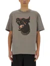 Ih Nom Uh Nit Dobermann Print T-shirt In Grey
