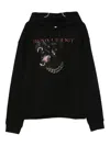 Ih Nom Uh Nit Dog-print Cotton Hoodie In Black
