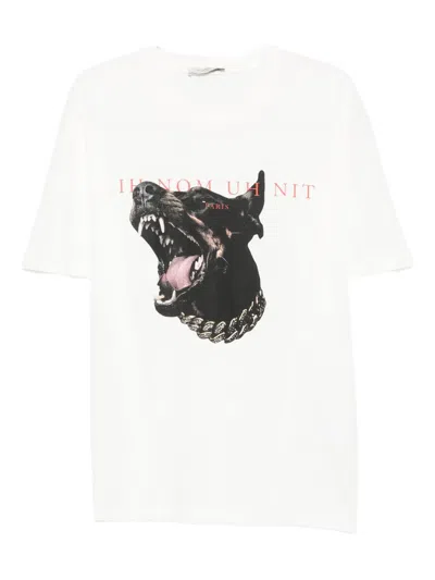 IH NOM UH NIT DOG-PRINT T-SHIRT
