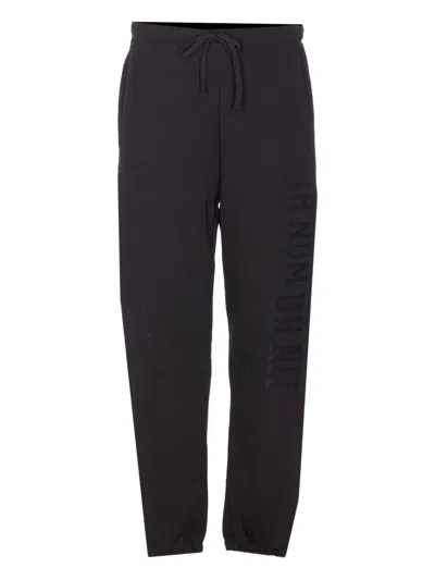 IH NOM UH NIT ELASTICISED LOGO-PATCH TRACK PANTS