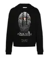 Ih Nom Uh Nit Graphic Print Crewneck Sweater Long Sleeves In Black