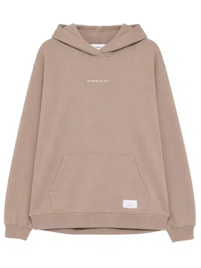 Ih Nom Uh Nit Logo-embroidered Cotton Sweatshirt In Brown