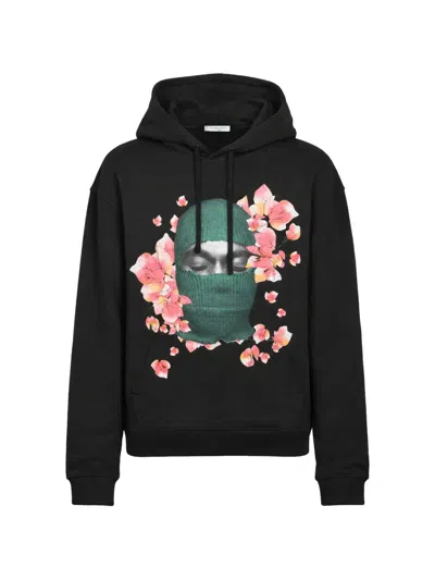 Ih Nom Uh Nit Floral Graphic Hoodie In Black
