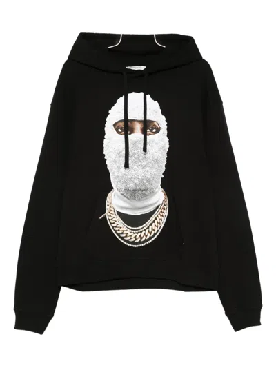 Ih Nom Uh Nit Future Mask Cotton Hoodie In Black