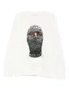 Ih Nom Uh Nit Future Mask Cotton Sweatshirt In White