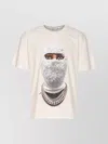 Ih Nom Uh Nit Future Mask Graphic Crewneck T-shirt In White