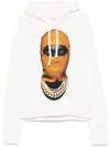 Ih Nom Uh Nit Mask Printed Drawstring Hoodie In 白色