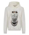 Ih Nom Uh Nit Graphic Printed Drawstring Hoodie In White