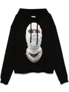 Ih Nom Uh Nit Future Mask-print Hoodie In Black