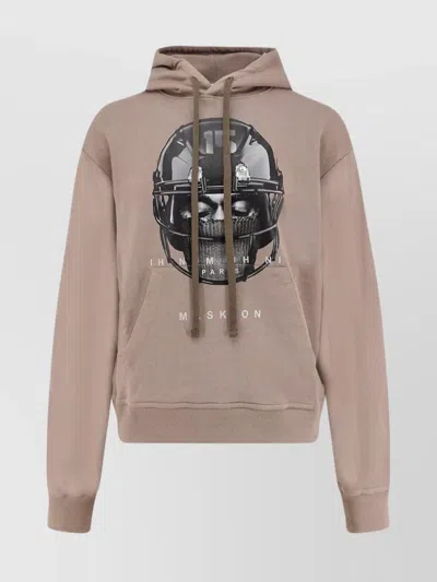 IH NOM UH NIT GRAPHIC COTTON HOODIE KANGAROO POCKET