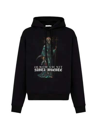 Ih Nom Uh Nit Graphic Hooded Sweatshirt In Black
