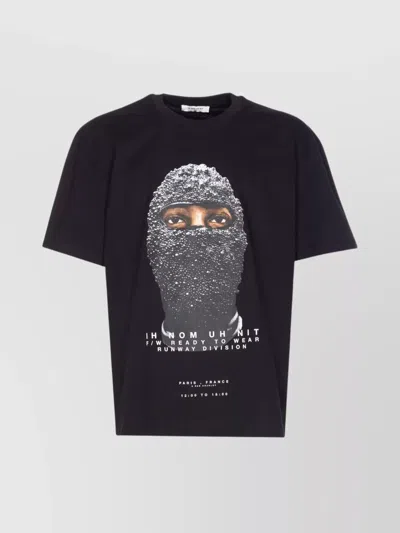 IH NOM UH NIT GRAPHIC MASK PRINT CREWNECK T-SHIRT