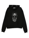 Ih Nom Uh Nit Graphic Hooded Sweater Kangaroo Pocket In Black