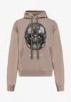Ih Nom Uh Nit Cotton Sweatshirt With Print On The Front In Neutral