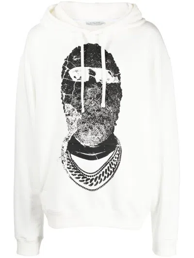 Ih Nom Uh Nit Graphic-print Drawstring Hoodie In White