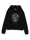 Ih Nom Uh Nit Graphic Hooded Sweater Kangaroo Pocket In Black
