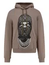 Ih Nom Uh Nit Hooded Sweatshirt Featuring Graphic Print In Brown