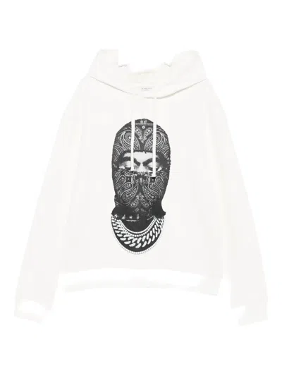 Ih Nom Uh Nit Graphic-print Hoodie In White