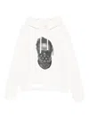 Ih Nom Uh Nit Graphic-print Hoodie In White