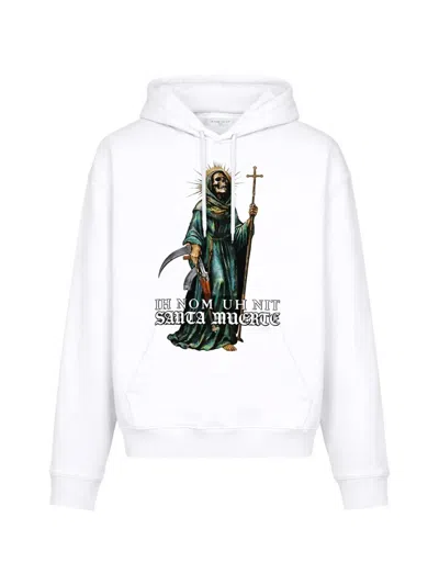 Ih Nom Uh Nit Graphic-print Hoodie In White