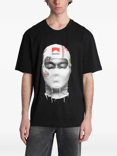 Ih Nom Uh Nit Graphic-print Cotton T-shirt In Black