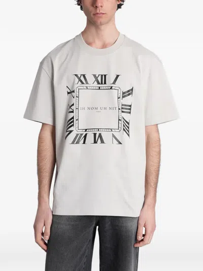 Ih Nom Uh Nit Graphic-print Cotton T-shirt In Gray