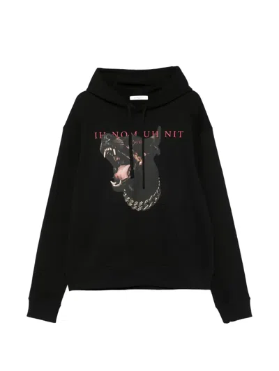 Ih Nom Uh Nit Graphic-print Drawstring Hoodie In Black