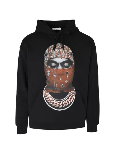 Ih Nom Uh Nit Graphic-print Drawstring Hoodie In Black