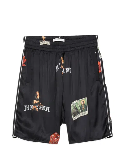 Ih Nom Uh Nit Graphic-print Shorts In Black