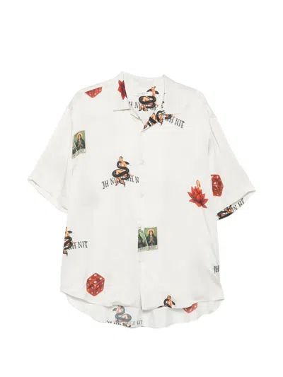 Ih Nom Uh Nit Graphic-print Short-sleeve Shirt In White