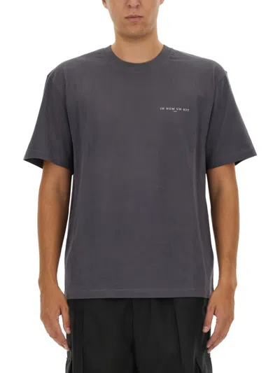 Ih Nom Uh Nit Grey Cotton T-shirt With Graphic Print