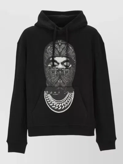 Ih Nom Uh Nit Hooded Sweatshirt Graphic Print Long Sleeves In Black
