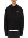 Ih Nom Uh Nit Relaxed Fit Black Hoodie With Graphic Design In Black