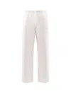 Ih Nom Uh Nit Jogging Cotton Trousers In White