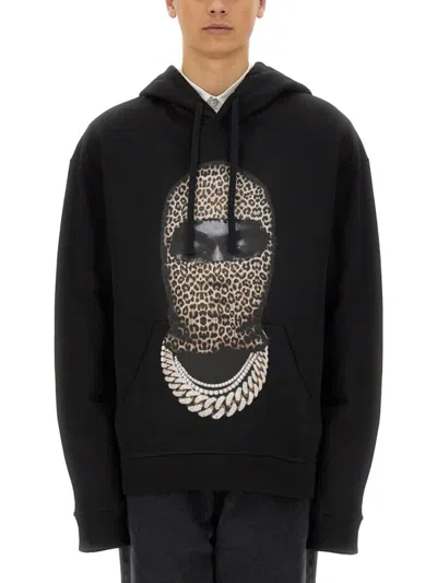 IH NOM UH NIT IH NOM UH NIT LEOPARD MASK PRINT SWEATSHIRT