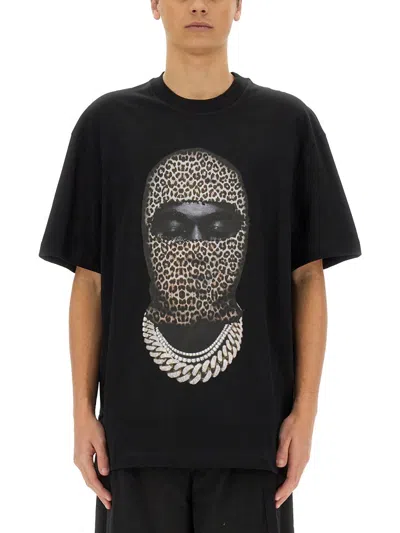 IH NOM UH NIT IH NOM UH NIT LEOPARD MASK PRINT T-SHIRT