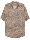 Ih Nom Uh Nit Leopard-print T-shirt In Brown