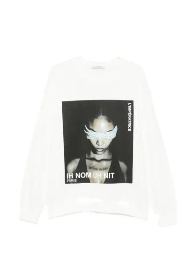 Ih Nom Uh Nit Graphic-print Sweatshirt In White