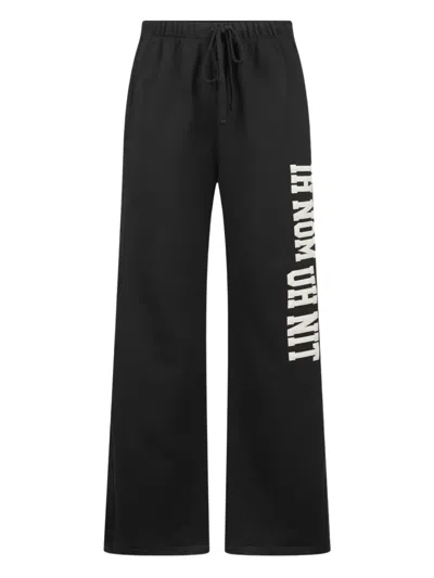Ih Nom Uh Nit Logo-detail Track Pants In Black