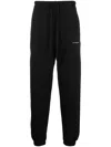 Ih Nom Uh Nit Logo-print Cotton Track Pants In Black