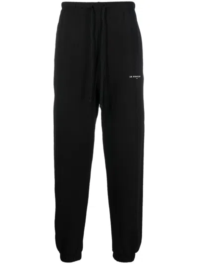 Ih Nom Uh Nit Logo-print Cotton Track Pants In Black