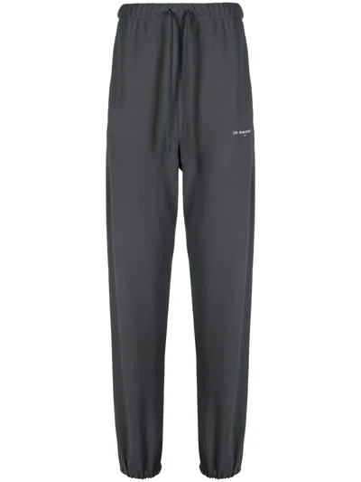 Ih Nom Uh Nit Logo-print Cotton Track Pants In Grey