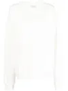 Ih Nom Uh Nit Logo-print Crew Neck Sweatshirt In Weiss