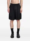 Ih Nom Uh Nit Shorts In Black Viscose In Black