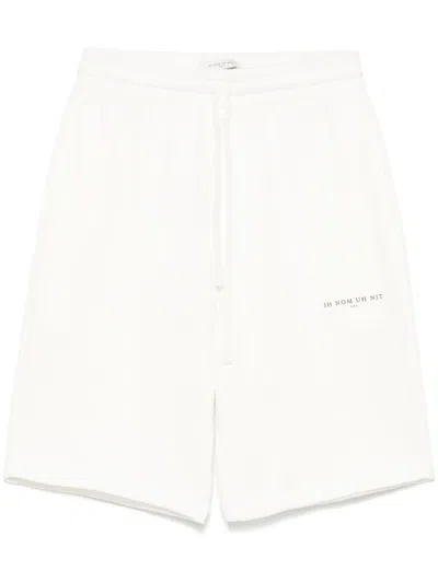 IH NOM UH NIT LOGO-PRINT TRACK SHORTS