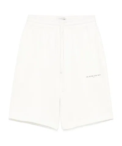 IH NOM UH NIT IH NOM UH NIT LOGO-PRINTED DRAWSTRING TRACK SHORTS