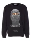 Ih Nom Uh Nit Mash Printed Crewneck Sweatshirt In Black