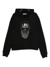 Ih Nom Uh Nit Graphic Hooded Sweater Kangaroo Pocket In Black