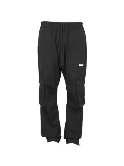 Ih Nom Uh Nit Logo-patch Cargo Pants In Black